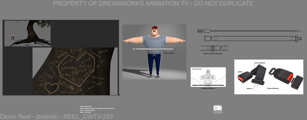 Surface Design on Tree and Prop design for seat belt — 3Below: Tales Of Arcadia