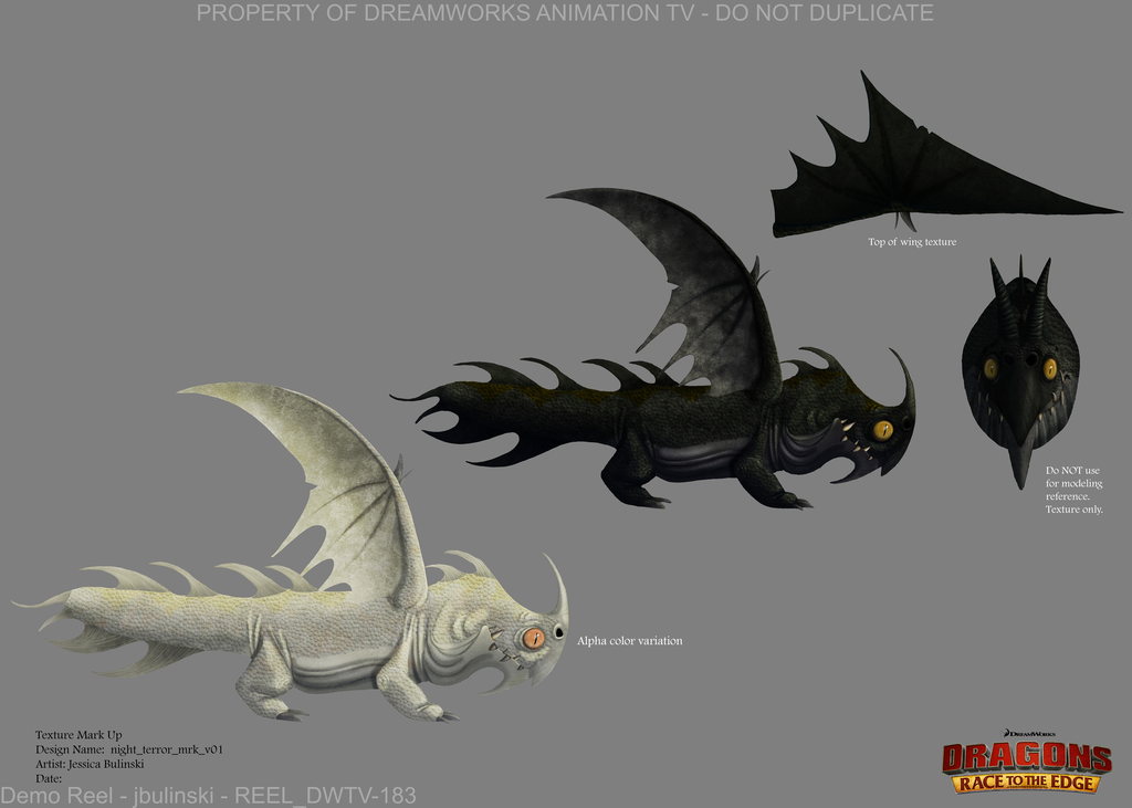 Color and Texture Design — Dragons Race to the Edge