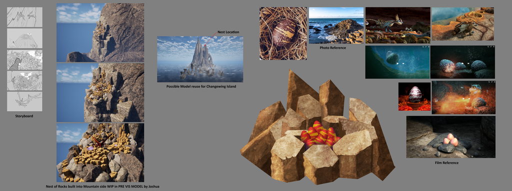Mood Board and Nest Exploration — How To Train Your Dragon: Flight Academy