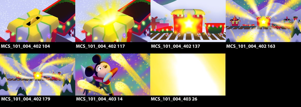 Lighting Keys and Visual Effects Design — Mickey and The Very Many Christmases
