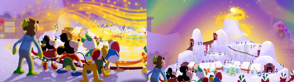 Lighting Keys and Visual Effects Design — Mickey and The Very Many Christmases