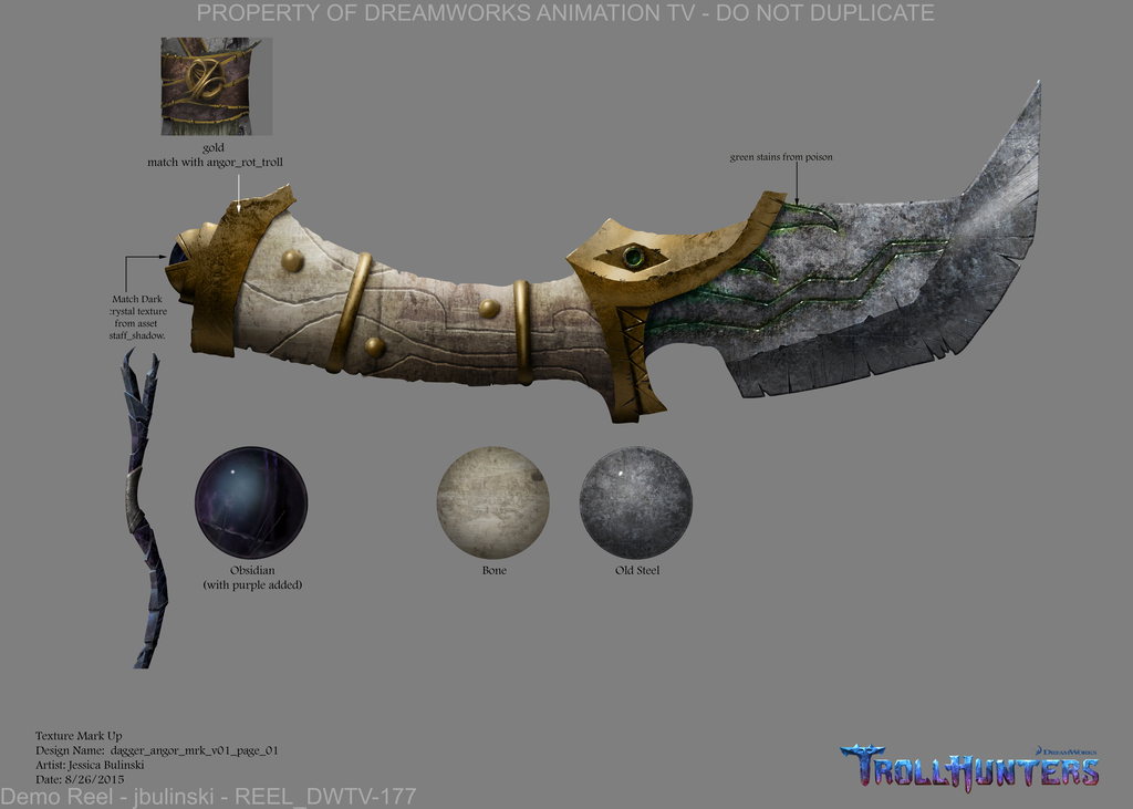 Color and Texture Design — Trollhunters: Tales Of Arcadia